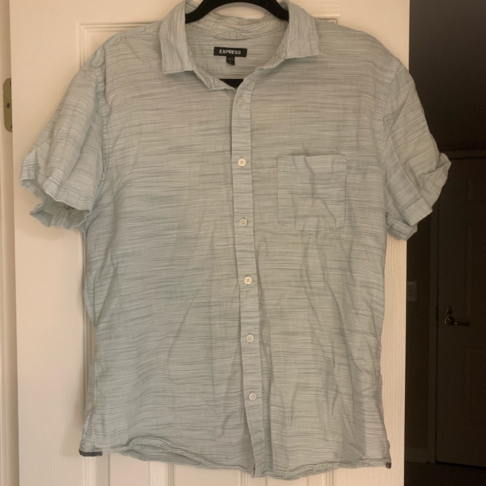 Express short sleeved button down